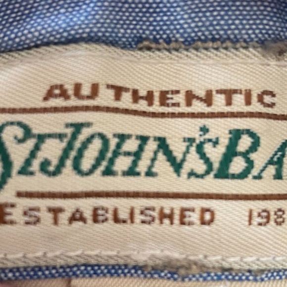 VINTAGE ST JOHNS BAY Skirt Denim Midi Maxi Pockets Front Zip Front Vent Sz M - Picture 3 of 6